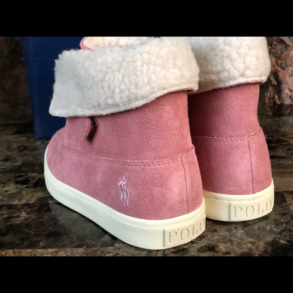 Polo Ralph Lauren Toddler Girls Siena Booties - Picture 8 of 16